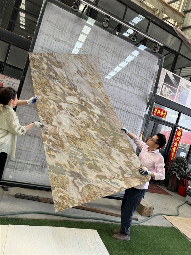 Modern Translucent Stone Facade